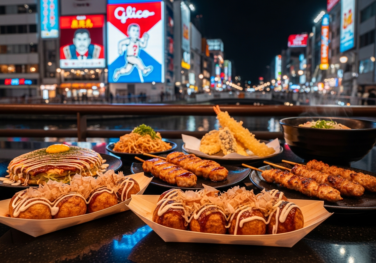 Dotonbori Street Food in Osaka: 12 Bites on a Walk-and-Eat Route