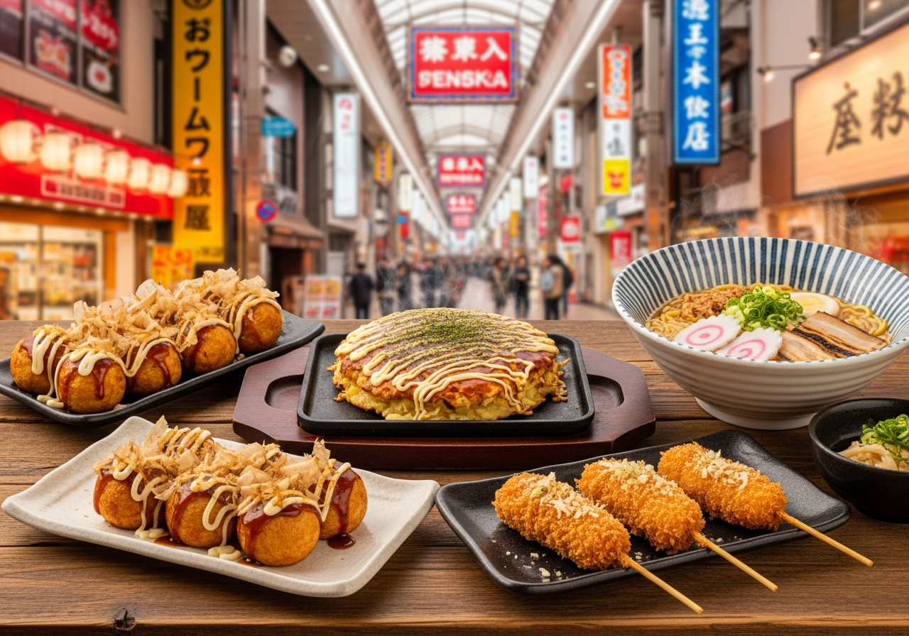 Namba Street Food in Osaka: 10 Bites on a Walk Through Sennichimae