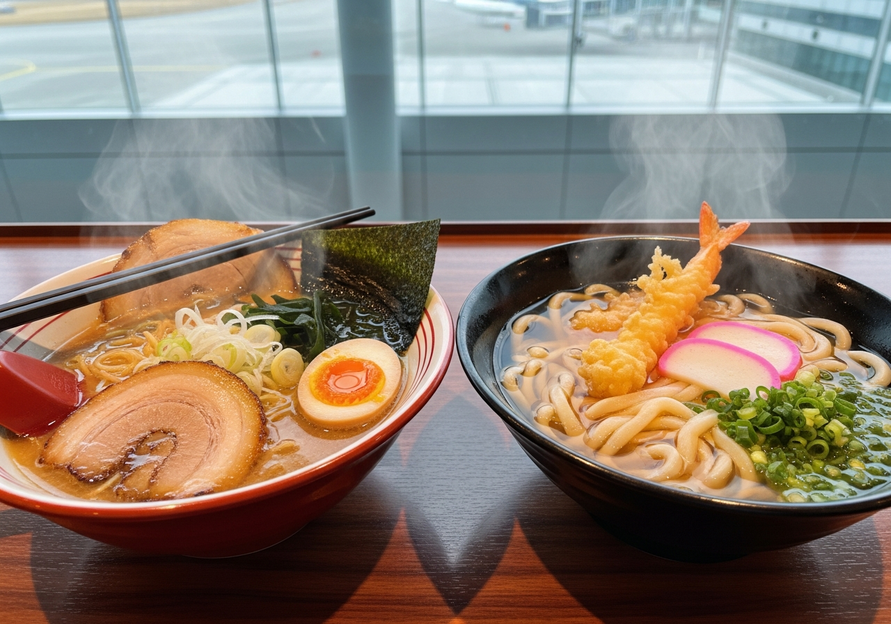 Ramen & Udon at Kansai Airport, Osaka: 5 Quick Bowls Before Boarding