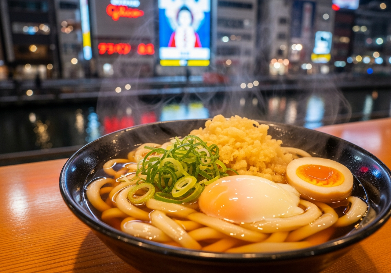 Udon in Dotonbori, Osaka: 5 Bowls, Thick, Chewy & Soul-Warming - MICHI