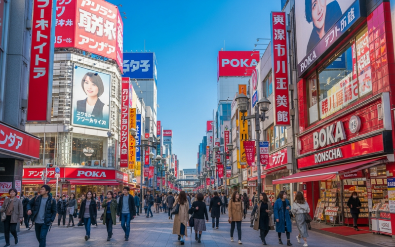 Namba area in Osaka