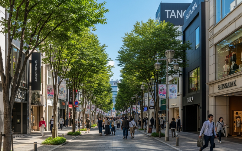 Shinsaibashi area in Osaka