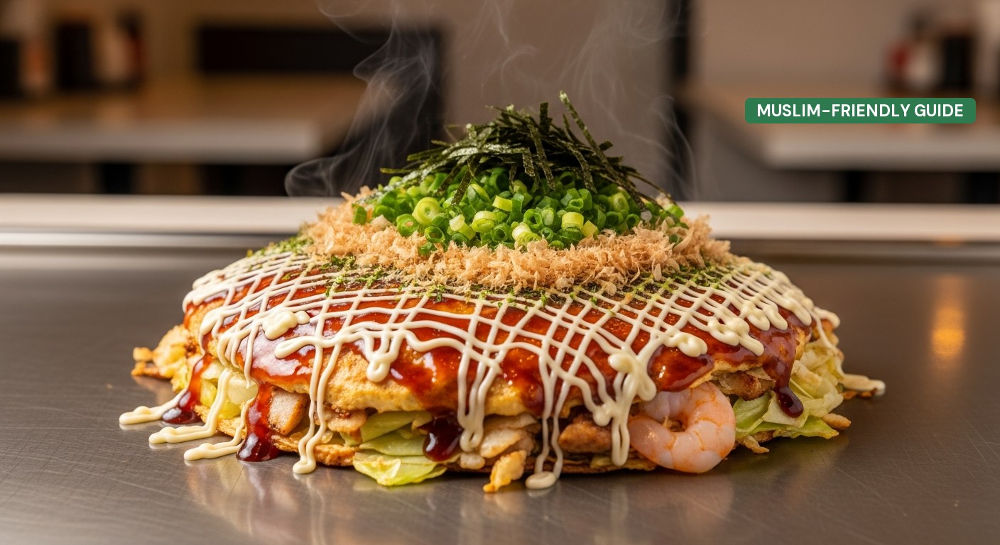 Halal Okonomiyaki in Osaka: Eat Japan’s Soul Food Pork-Free