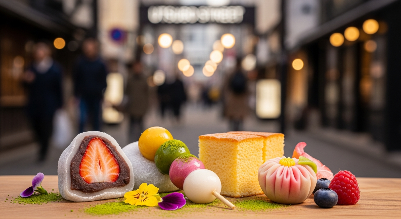 Sweets Near Utsubo Park: Mochi, Tartes & Roll Cakes