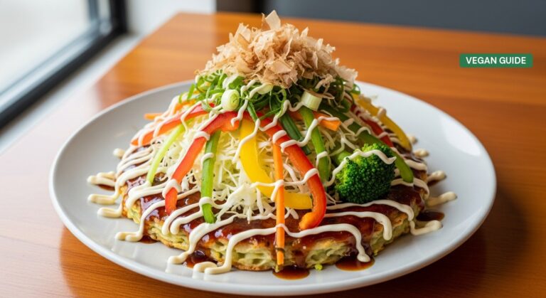 Vegan Okonomiyaki in Osaka