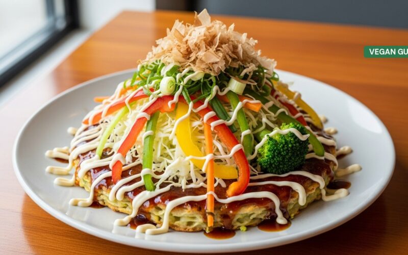 Vegan Okonomiyaki in Osaka