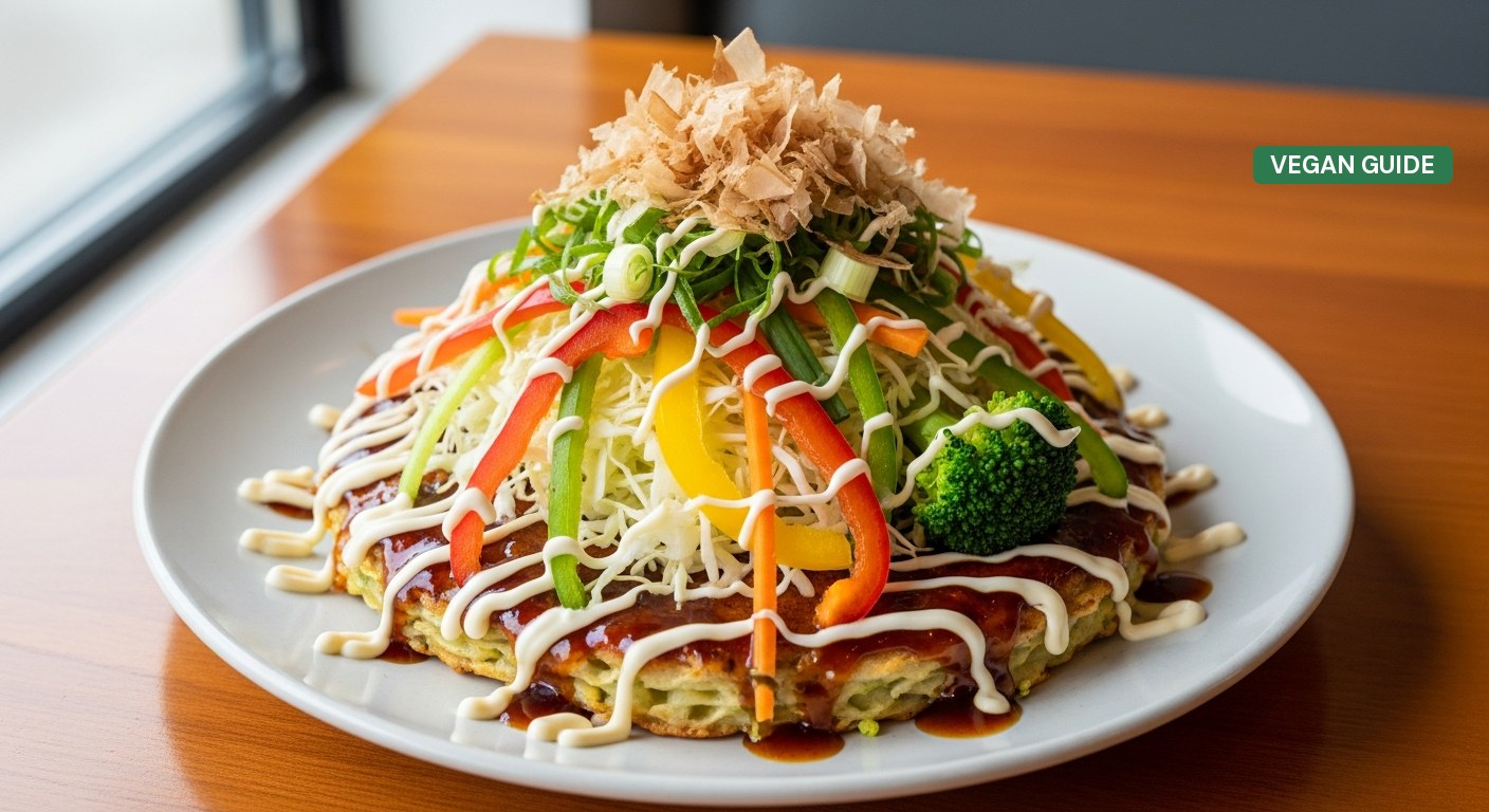 Vegan Okonomiyaki in Osaka
