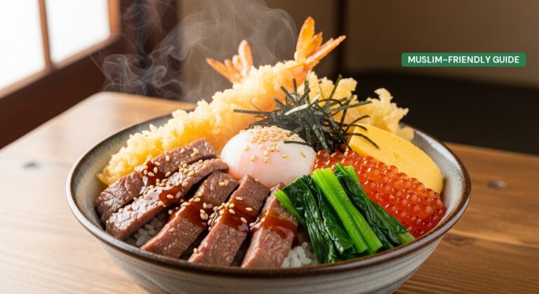 Halal Donburi in Osaka: Muslim-Friendly Rice Bowls