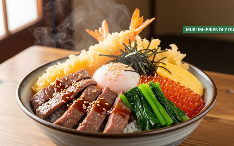 Halal Donburi in Osaka: Muslim-Friendly Rice Bowls