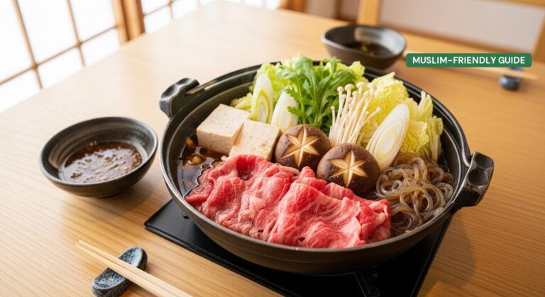 Halal Sukiyaki in Osaka: Sweet Soy Beef for Muslims