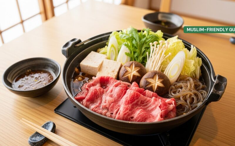Halal Sukiyaki in Osaka: Sweet Soy Beef for Muslims