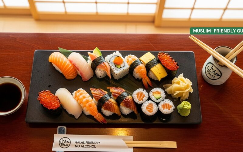 Halal Sushi in Shinsaibashi: Muslim-Friendly Osaka Spots