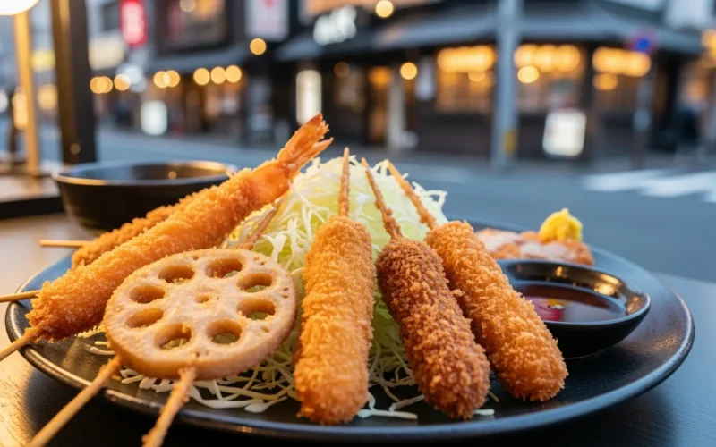 Kushikatsu: Osaka’s Working-Class Deep-Fried Dish