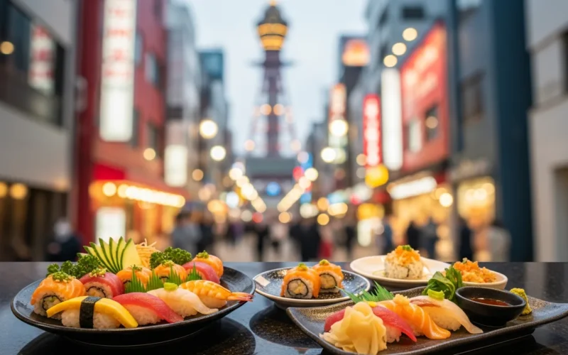 Shinsekai Kaiten Sushi: Best Conveyor-Belt Spots in Osaka