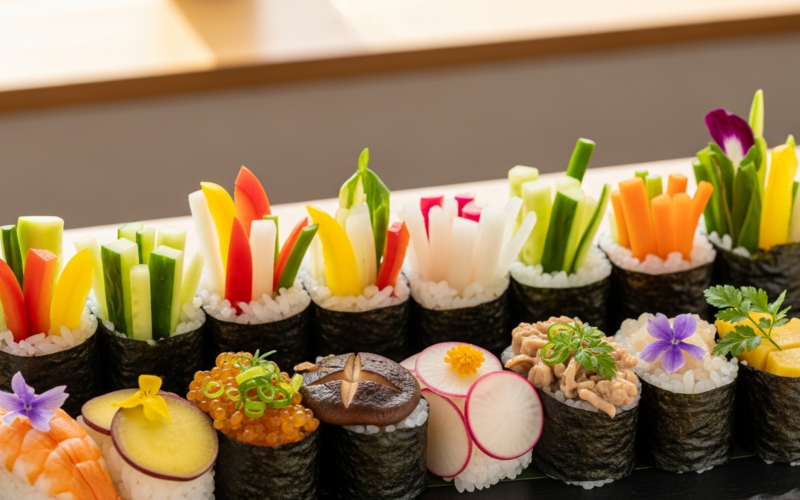 Vegan Sushi at Kansai Airport: Plant-Based Rolls & Nigiri