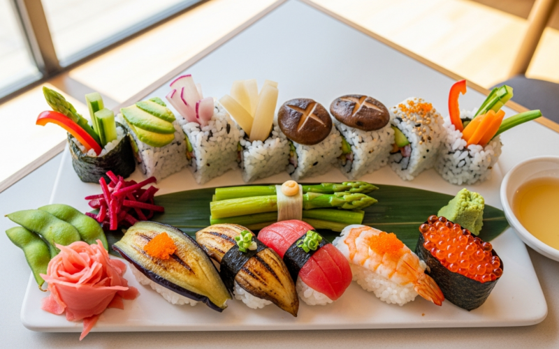 Vegan Sushi Near Osaka Castle: Plant-Based Rolls & Nigiri