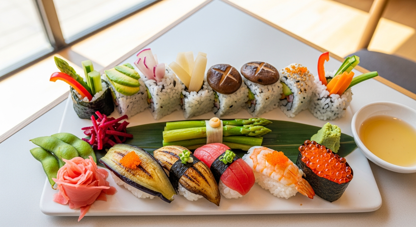 Vegan Sushi Near Osaka Castle: Plant-Based Rolls & Nigiri